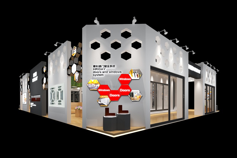 上海門窗展位展臺搭建,意利德展覽展會布置-美湖